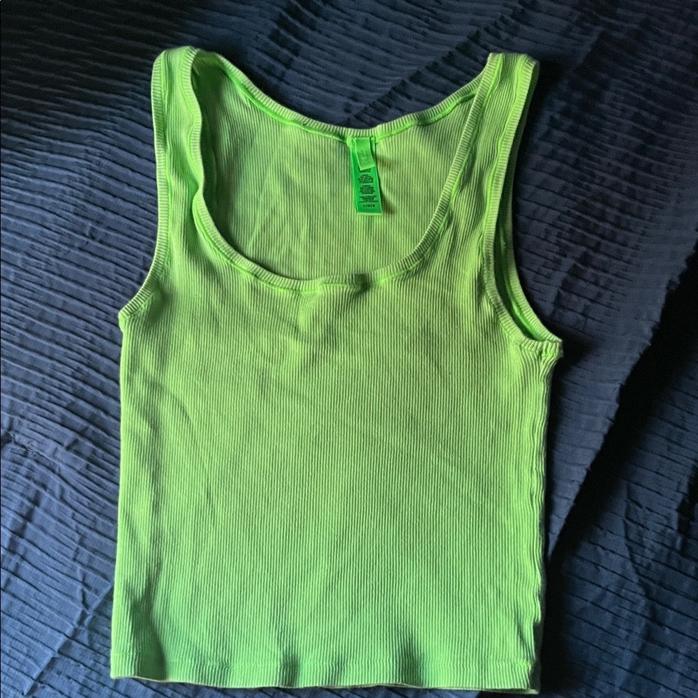 SKIMS Vibrant Lime Tank Top